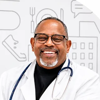 Portrait of Mario Coureaux Masso, family nurse practitioner